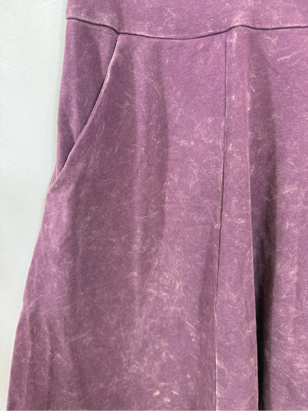 Torrid Purple Mineral Wash Tank Dress Pockets Sleeveless Fit Flare Size 1X - Picture 4 of 6